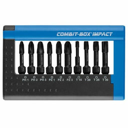 WITTE COMBIT-BOX - Set van tips - PH1 PH2 PZ1 PZ2 TX PH3 PZ3 - 10 Onderdelen (10 stuks)