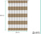 Loti Living Douchegordijn - Waterdicht - Anti Schimmel - Lichtbruin gestreept 120x200 cm
