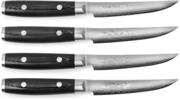 Yaxell Ran - Steak Set 4-delig - VG10 69-laags Damaststaal (4 stuks)