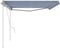 vidaXL - Luifel - handmatig - uittrekbaar - met - palen - 5x3 - m - blauw - en - wit