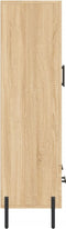 vidaXL - Hoge - kast - 69,5x31x115 - cm - bewerkt - hout - sonoma - eikenkleurig