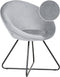 Eetkamerstoel FLOBY II Fluweel Lichtgrijs