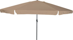 vidaXL - Tuinparasol - ø395x245 - cm - Taupe