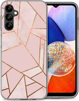 iMoshion Hoesje Geschikt voor Samsung Galaxy A14 (5G) / A14 (4G) Hoesje Siliconen - iMoshion Design hoesje - Roze / Pink Graphic