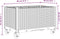 vidaXL - Plantenbak - met - wielen - 80x50x54 - cm - polypropeen - bruin