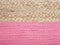 KIRAMA - Poef - Beige/Roze - 44 cm - Katoen