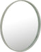 J-Line spiegel Rond - textiel/glas - groen - large - Ø 60 cm