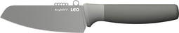 LEO Groentemes met zester Balance 11cm met beschermhoes - Grijs -