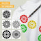 NAPI 48 Acrylstiften Dual Tip - Verfstiften voor Happy Stones - Inclusief 5 Mandala Sjablonen