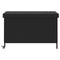 vidaXL - Tuinbox - met - wielen - 110x55x73 - cm - poly - rattan - zwart