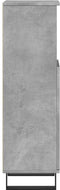 vidaXL - Badkamerkast - 30x30x100 - cm - bewerkt - hout - betongrijs