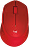 Logitech M330 Silent Plus - Draadloze Muis - 90% stiller - Rood