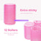 Soft & Silky - Krulspelden - 12 pack - Zelfklevend - Heatless Curls - 4.7 cm diameter (12 stuks)