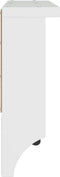 vidaXL - Wandkapstok - SANDNES - wit - 87x12x35 - cm - massief - grenenhout