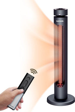 Komodo Fuji - Infrarood Kachel - 2000W - 8 Standen - LED-display - Zwart