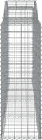 vidaXL - Schanskorven - 4 - st - gewelfd - 300x50x140/160 - cm - ijzer