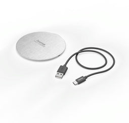 Hama 00183380 - Draadloze oplader - Qi-technologie - Wit Zilver
