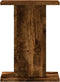 vidaXL - Speakerstandaards - 2 - st - 30x30x40 - cm - bewerkt - hout - gerookt - eiken