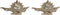 Decoratieve figuren Home ESPRIT Wit Groen Boeddha Orientaals 30 x 6 x 15 cm (2 Stuks)