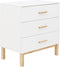 Bopita Lotte commode met 3 laden - Wit/Naturel