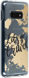Hoesje Geschikt voor Samsung Galaxy S10e Hoesje Siliconen - Design Backcover siliconen - Meerkleurig / Quote World Map