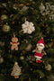 Little Dutch Rosa - Kerstboomhangers - Set van 4 pluche hangers - Rood Groen Bruin Wit (4 stuks)