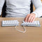 Toetsenbord en muis R-Go RGOSBESWLWH Wit Spaans QWERTY