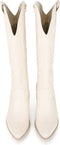 POSH by Poelman JILL - Cowboylaarzen - Ritssluiting 7 cm hak - Gebroken wit