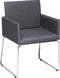 GOMEZ - Eetkamerstoel - Grijs - Polyester