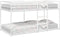 vidaXL - Stapelbed - zonder - matras - 90x200 - cm - staal - wit