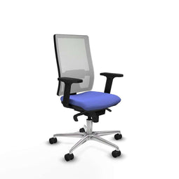 Piqueras y Crespo 2D086N0 - Bureaustoel - Hoogteverstelbaar met armleuning en hoofdsteun - Licht Blauw