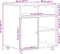 vidaXL - Printerstandaard - met - Wielen - Zwart - Eiken - 60x50x67 - cm