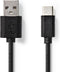 Nedis CCGW60600BK10 - USB-C 2.0 Kabel - 100cm - Zwart