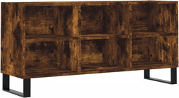 vidaXL - Tv-meubel - 103,5x30x50 - cm - bewerkt - hout - gerookt - eikenkleurig