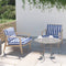 vidaXL - Palletkussens - 2 - st - stof - gestreept - wit - en - blauw