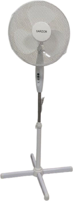 Merkloos Ventilator Staand - Statiefventilator - 3 standen - Ø 40 cm - Wit