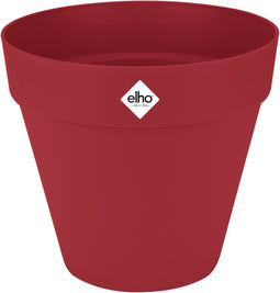 Elho Loft Urban Rond 30 - Bloempot voor Buiten - Ø 28.5 x H 26.0 cm - Theater rood