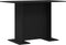 vidaXL - Eettafel - Zwart - Eiken - 110x60x75 - cm - Bewerkt - Hout