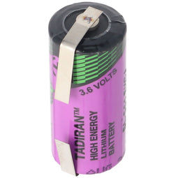 Tadiran SL-561 - Lithium batterij 3.6V 2/3 AA - U-vormige soldeertab 1100mAh