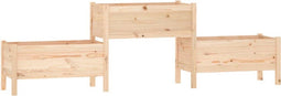vidaXL - Plantenbak - 245,5x44x75 - cm - massief - grenenhout
