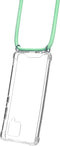 Mobiparts Galaxy A42 (2020) - Lanyard Case - Verstelbaar koord - Groen