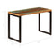 vidaXL - Eettafel - 115x55x76 - cm - massief - gerecycled - hout - en - staal