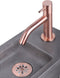 Differnz Wastafelkraan Gebogen - Toiletkraan Koud Water - 13.8 cm Hoog - Rood Koper