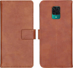 imoshion Hoesje Geschikt voor Xiaomi Redmi Note 9 Pro / Redmi Note 9S Hoesje Met Pasjeshouder - imoshion Luxe Bookcase - Bruin