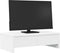 vidaXL - Monitorstandaard - met - lades - 50x27x15 - cm - bewerkt - hout - wit