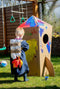 Kartonnen Speel Raket - Speelhuis - Kartonnen speelgoed - 100% recyclebaar - 98x68x7 cm - Helemaal te versieren met verf - Cadeau van duurzaam karton - KarTent