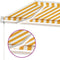 vidaXL - Luifel - automatisch - met - LED - en - windsensor - 450x300 - cm - geel - en - wit
