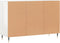 vidaXL - Dressoir - 103,5x35x70 - cm - bewerkt - hout - hoogglans - wit