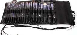 Visagie Kwastenset - 20 delig - Luxe etui - Paars