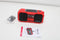 Albrecht DR 112 - Portable Radio DAB+ FM - Zonne- en zwengelradio met powerbank en SOS-alarm - Rood/Zwart